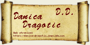 Danica Dragotić vizit kartica